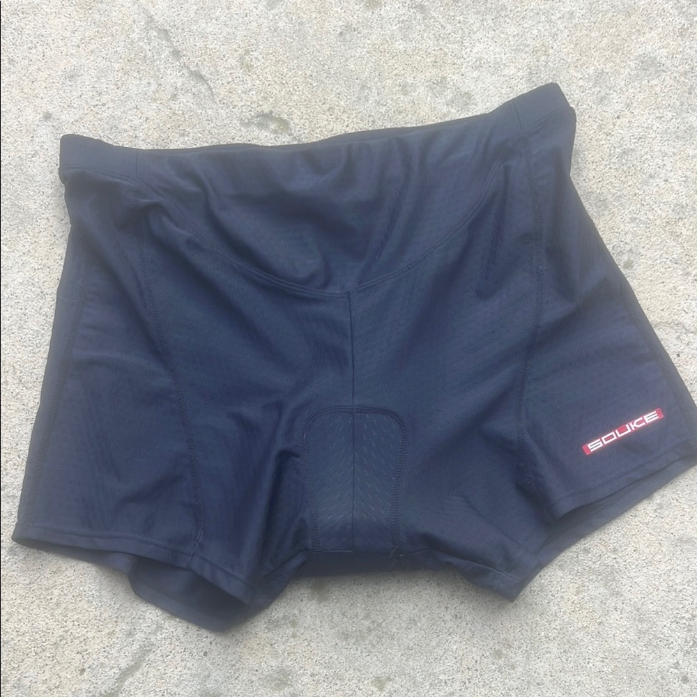 Soukesports Women's Black Padded Cycling Shorts Size XXL